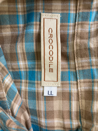 Crocodile/クロコダイル/シャツ/ブラウス/トップス/ブラウン/LL