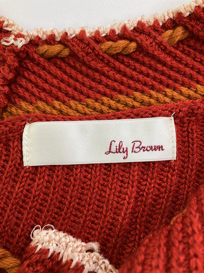 Lily brown/リリーブラウン/カーディガン/ボレロ/トップス/レッド/F