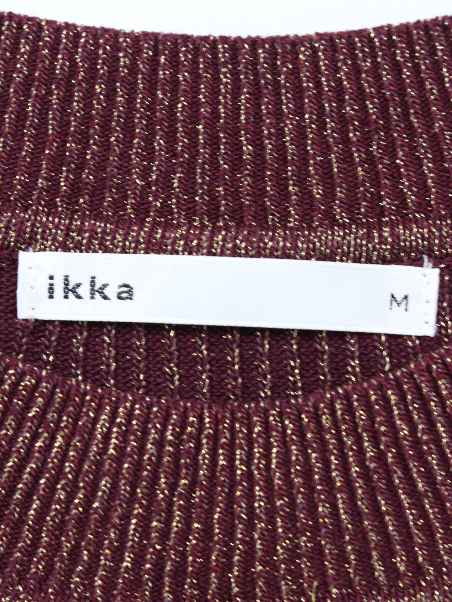 ikka/ニット/セーター/トップス/レッド/M