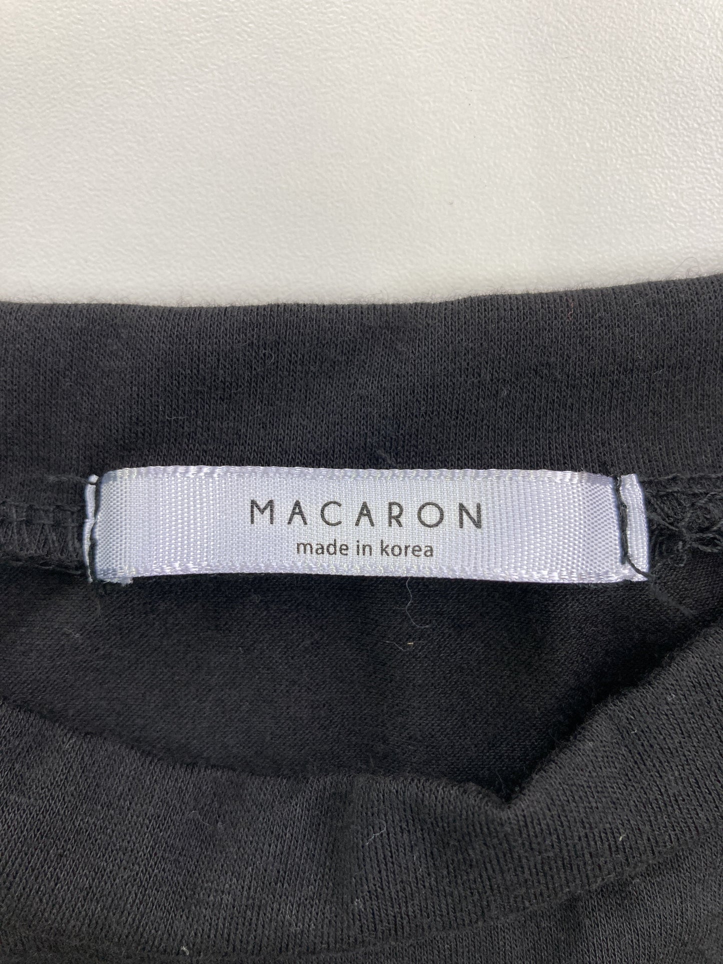 MACARON/Tシャツ/カットソー/トップス/ブラック