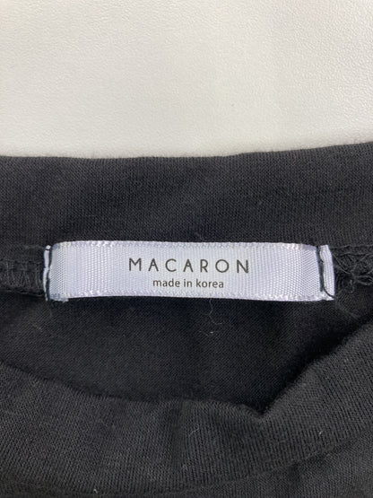 MACARON/Tシャツ/カットソー/トップス/ブラック