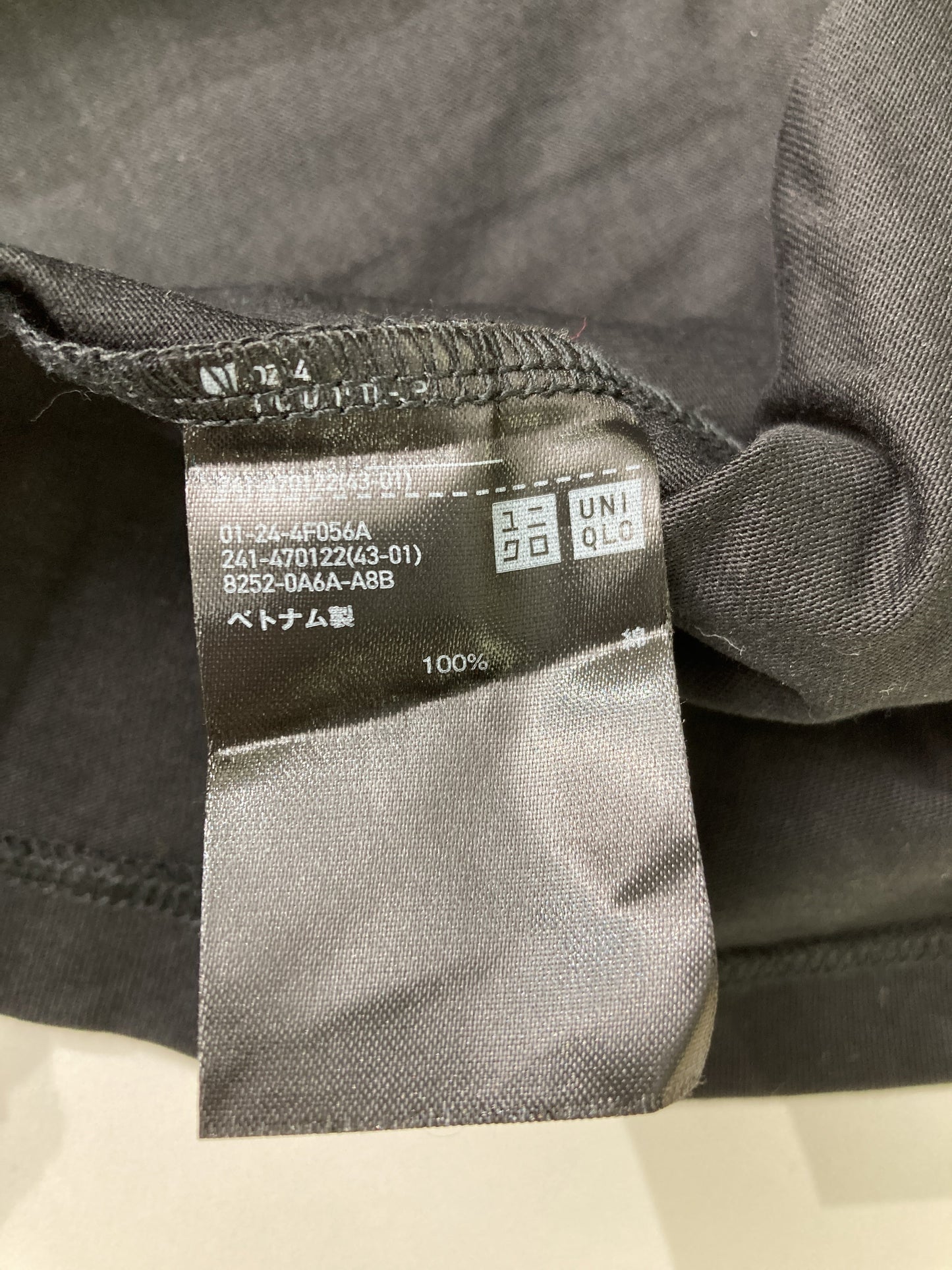 UNIQLO/ユニクロ/Tシャツ/カットソー/トップス/ブラック/M