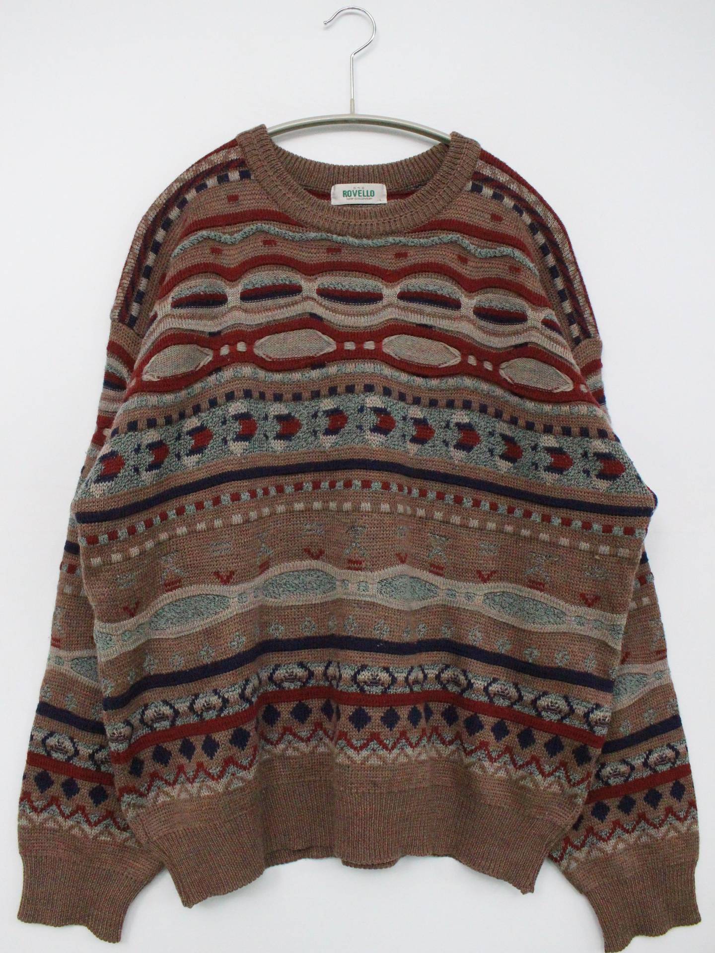 ニット/セーター/トップス/ベージュ/L