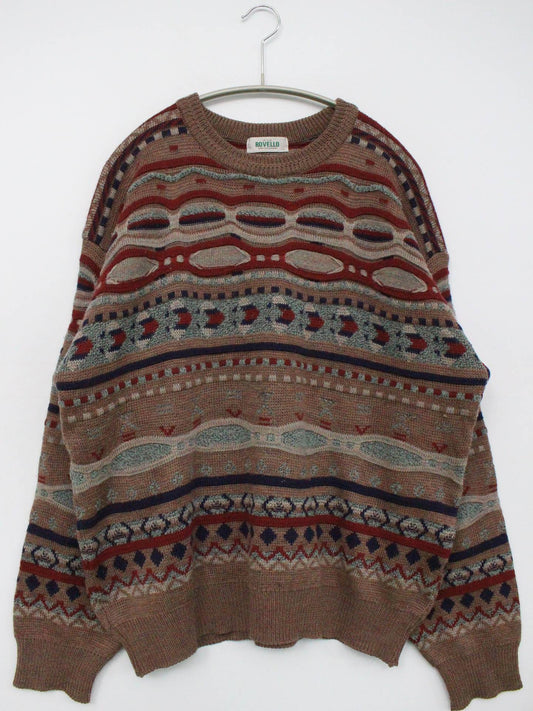 ニット/セーター/トップス/ベージュ/L