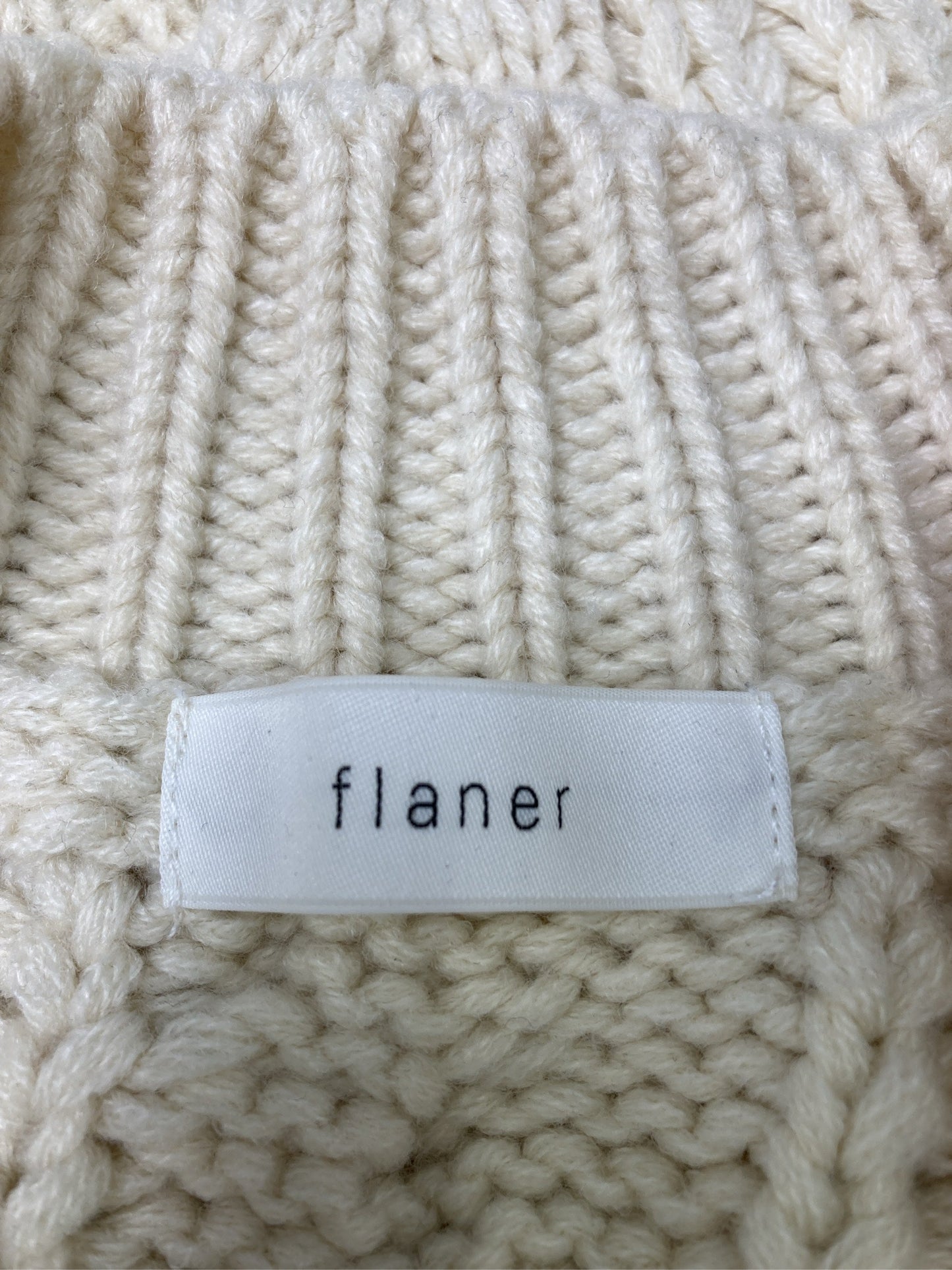 flaner/フラネ/ニット/セーター/トップス/アイボリー/F