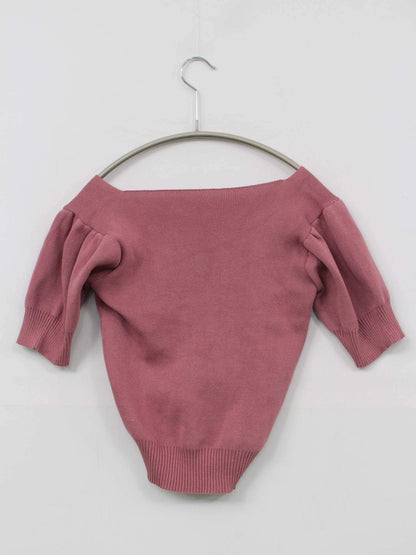 ニット/セーター/トップス/ピンク