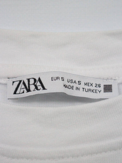 ZARA/ザラ/Tシャツ/カットソー/トップス/ホワイト/EUR S/USA S/MEX 26