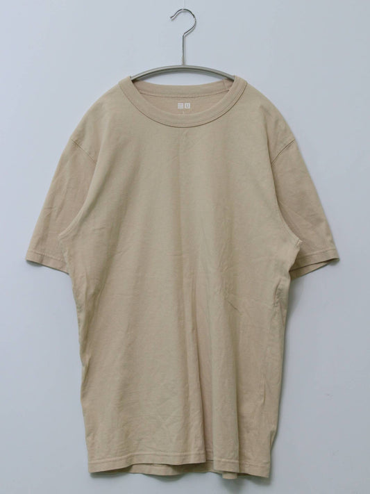 UNIQLO/Tシャツ/カットソー/トップス/ベージュ/L