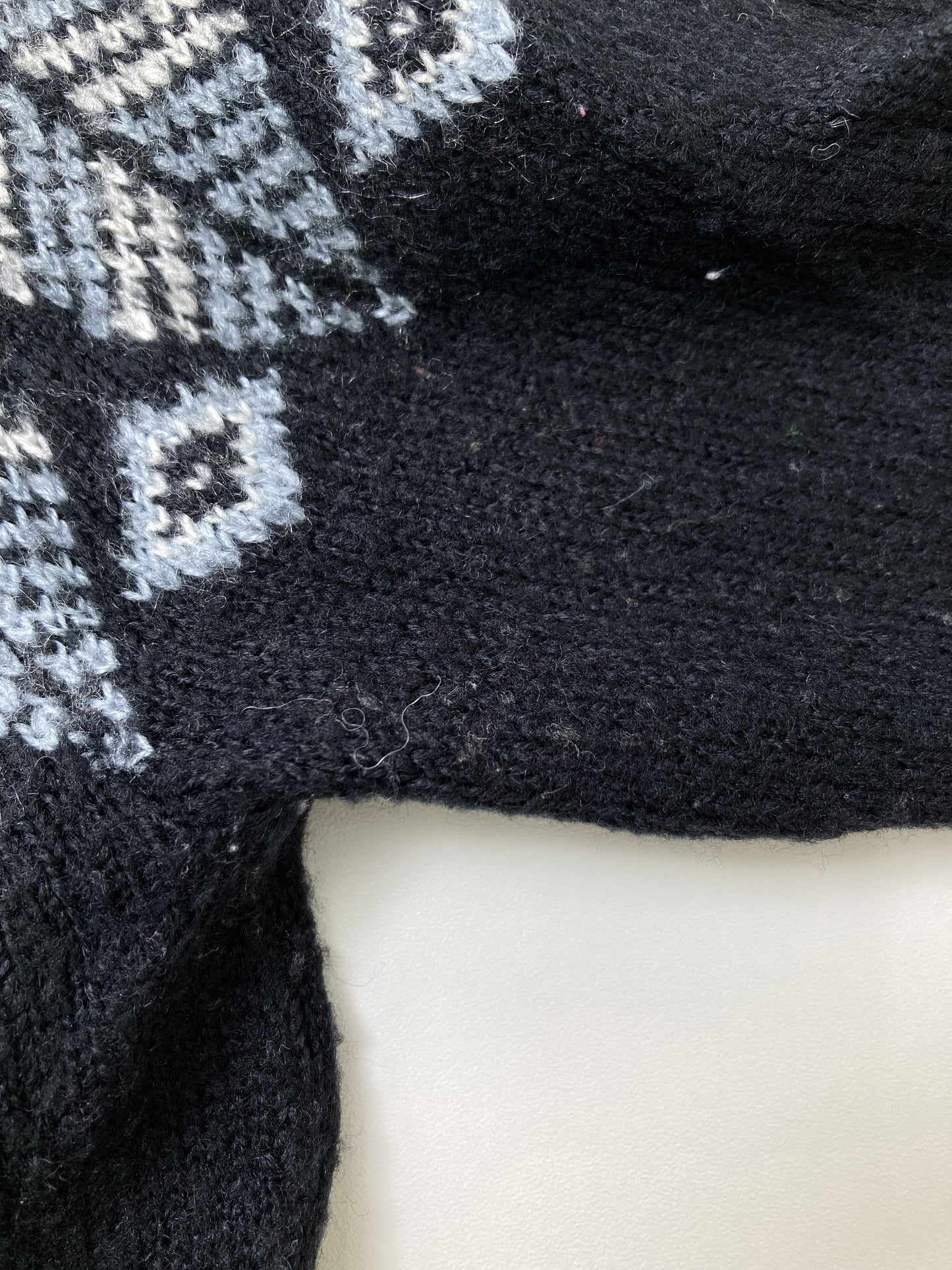 No jean/ニット/セーター/トップス/ブラック/M