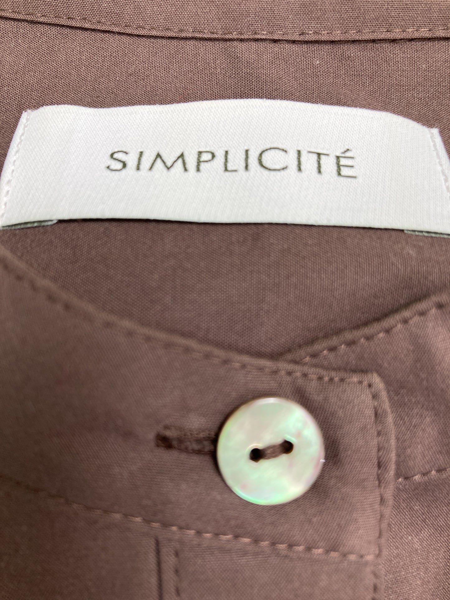 SIMPLICITE/サンプリシテ/シャツワンピース/ワンピース/ドレス/グレー