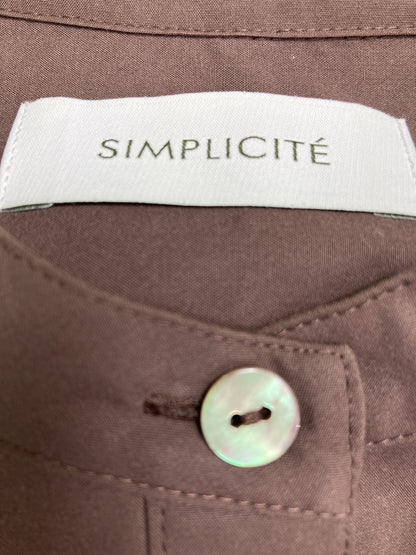 SIMPLICITE/サンプリシテ/シャツワンピース/ワンピース/ドレス/グレー