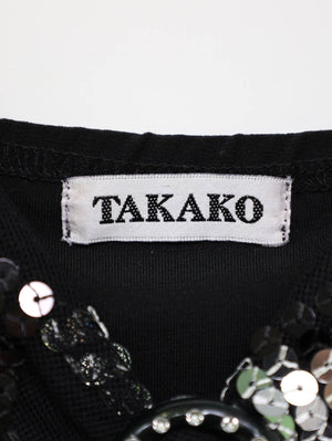 TAKAKO/キャミソール/トップス/ブラック/M-L