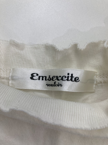 Emsexcite/エムズエキサイト/ノースリーブ/トップス/ホワイト/M