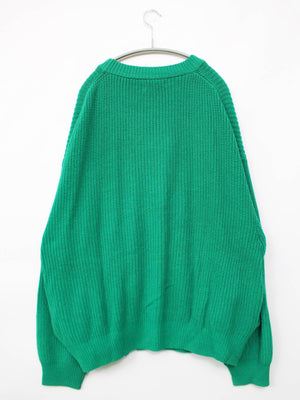 Beno/ビーノ/ニット/セーター/トップス/グリーン/LL