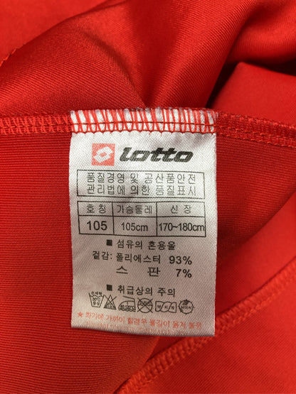 lotto/ロット/Tシャツ/カットソー/トップス/レッド/105