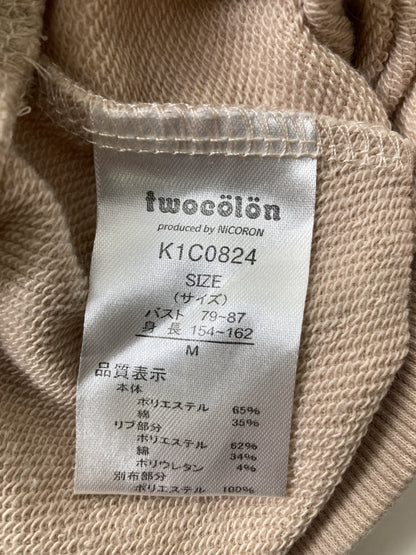 twocolon/スウェット/トップス/ベージュ/M