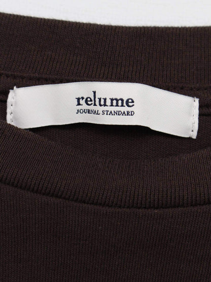 relume/Tシャツ/カットソー/トップス/ブラウン/F