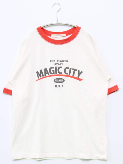 RAY CASSIN/レイカズン/Tシャツ/カットソー/トップス/ホワイト/F