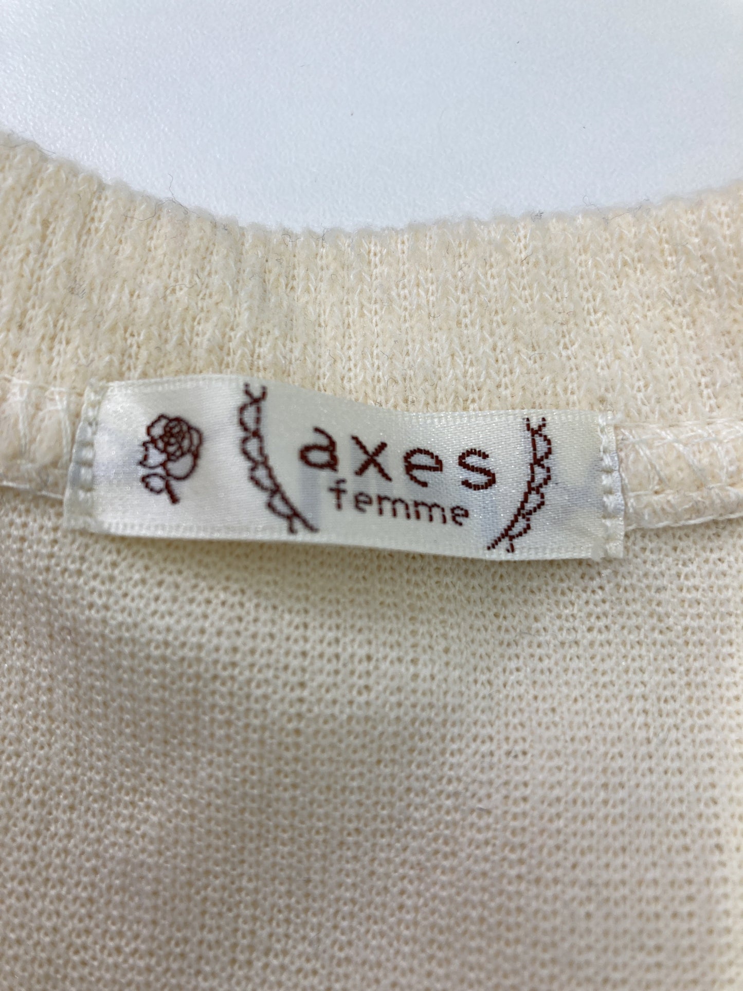 axes/アクシーズ/カーディガン/ボレロ/トップス/アイボリー/M
