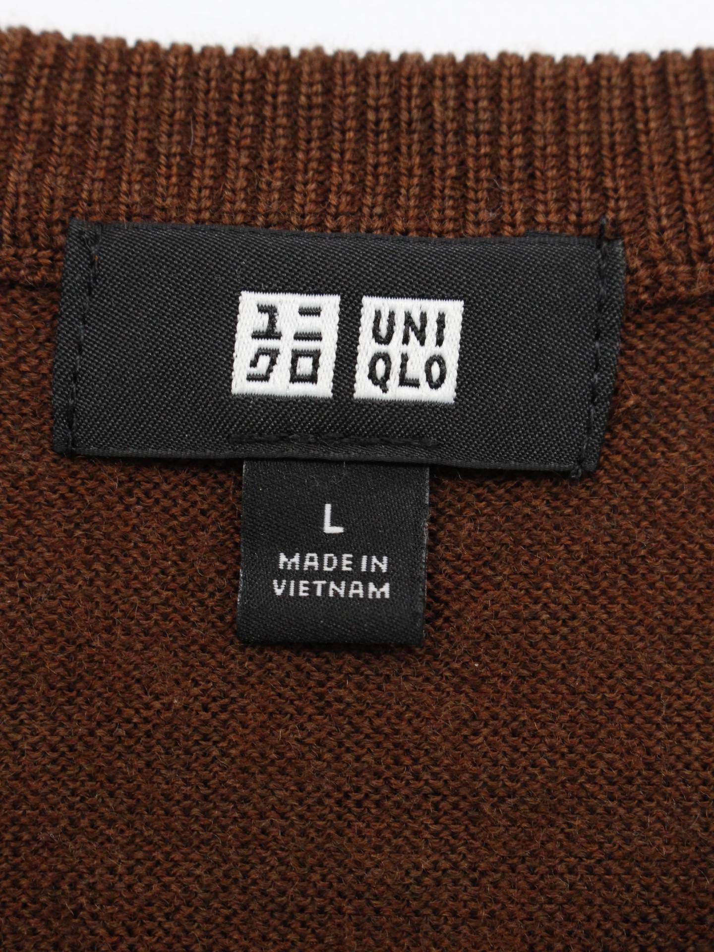 UNIQLO/ユニクロ/ニット/セーター/トップス/ブラウン/L