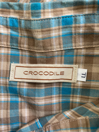 Crocodile/クロコダイル/シャツ/ブラウス/トップス/ブラウン/LL