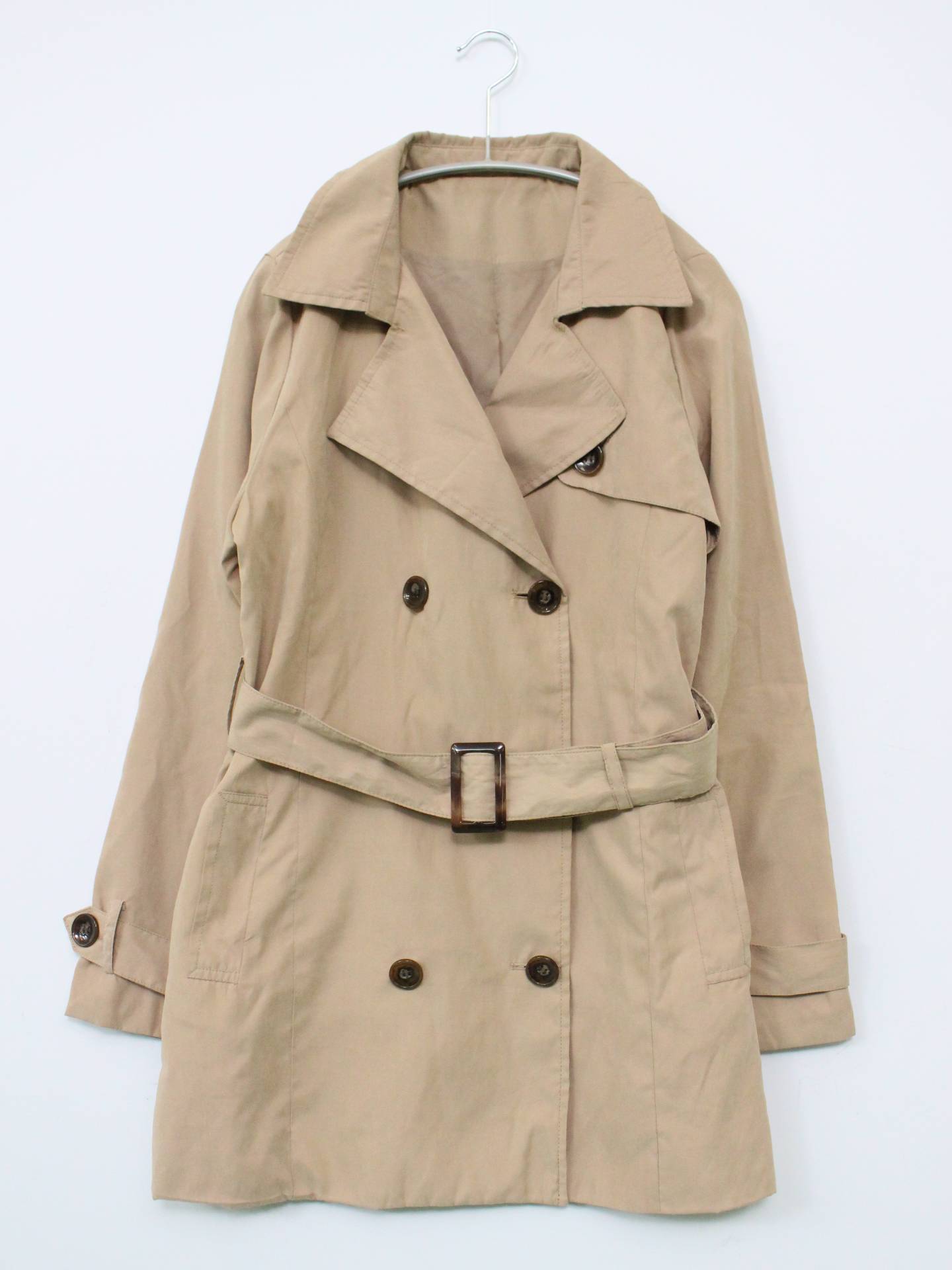 トレンチコート/ジャケット/アウター/ベージュ/M