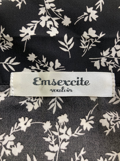 ems excite/エムズエキサイト/シャツワンピース/ワンピース/ドレス/ブラック/M