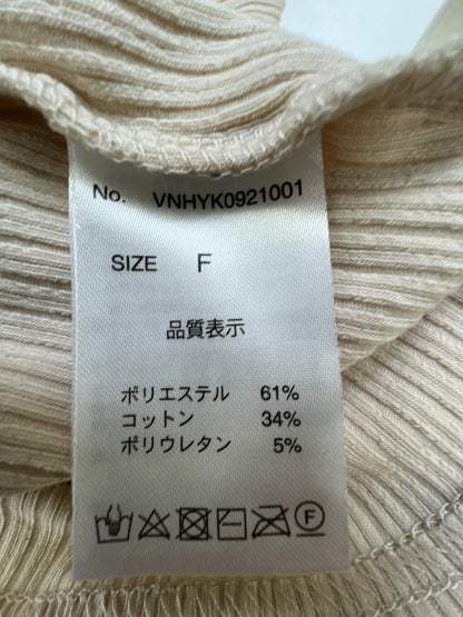 VANNIE U/ヴァニーユー/ニット/セーター/トップス/ベージュ/F