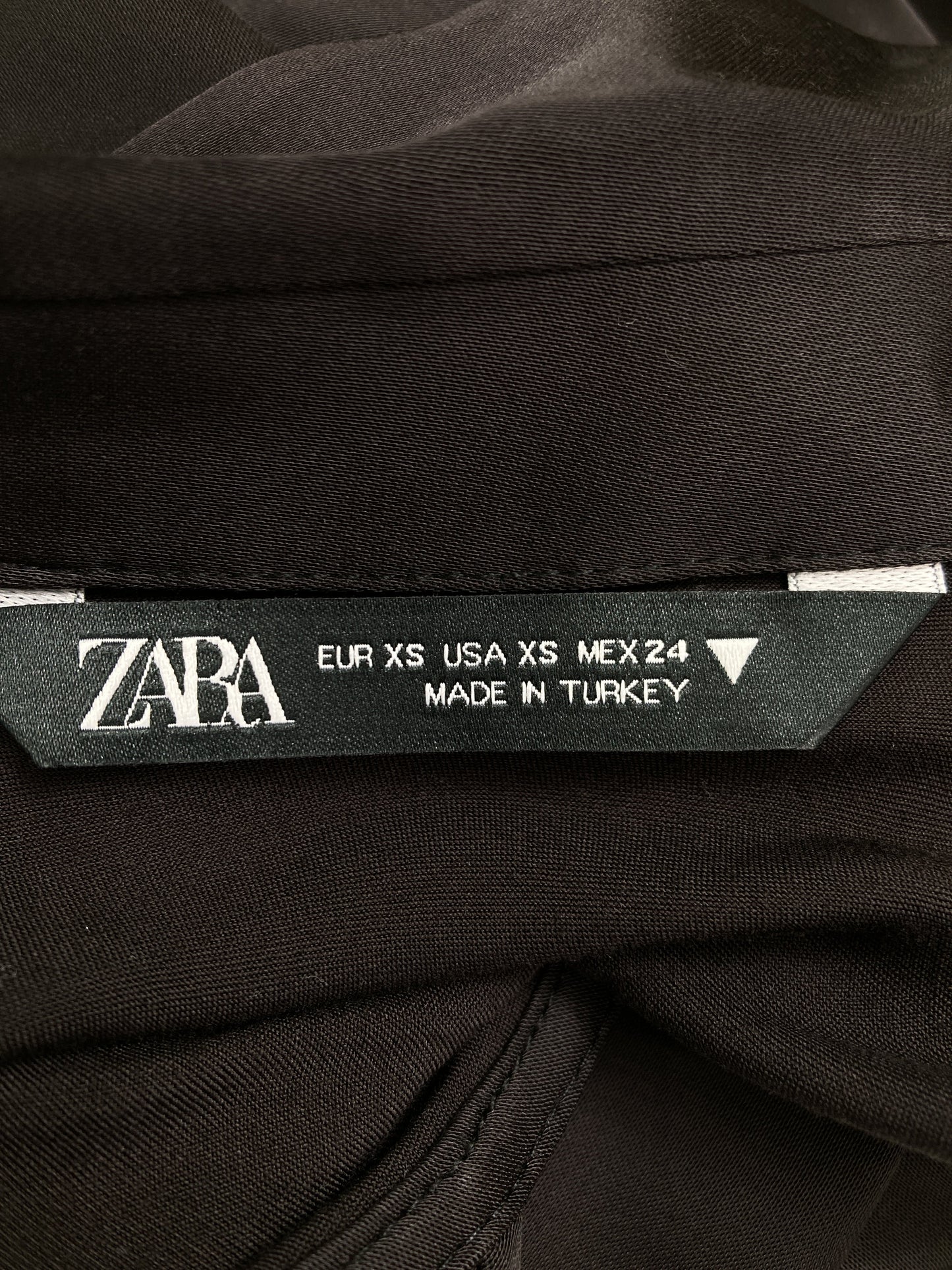 ZARA/ザラ/シャツ/ブラウス/トップス/ブラック/XS