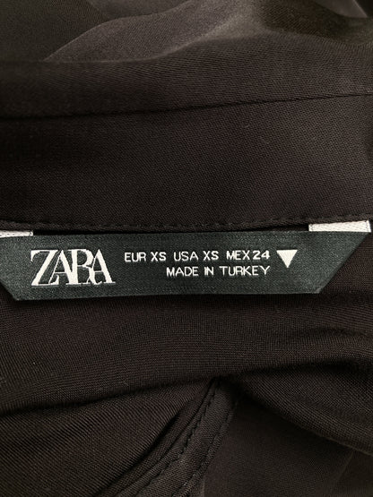 ZARA/ザラ/シャツ/ブラウス/トップス/ブラック/XS