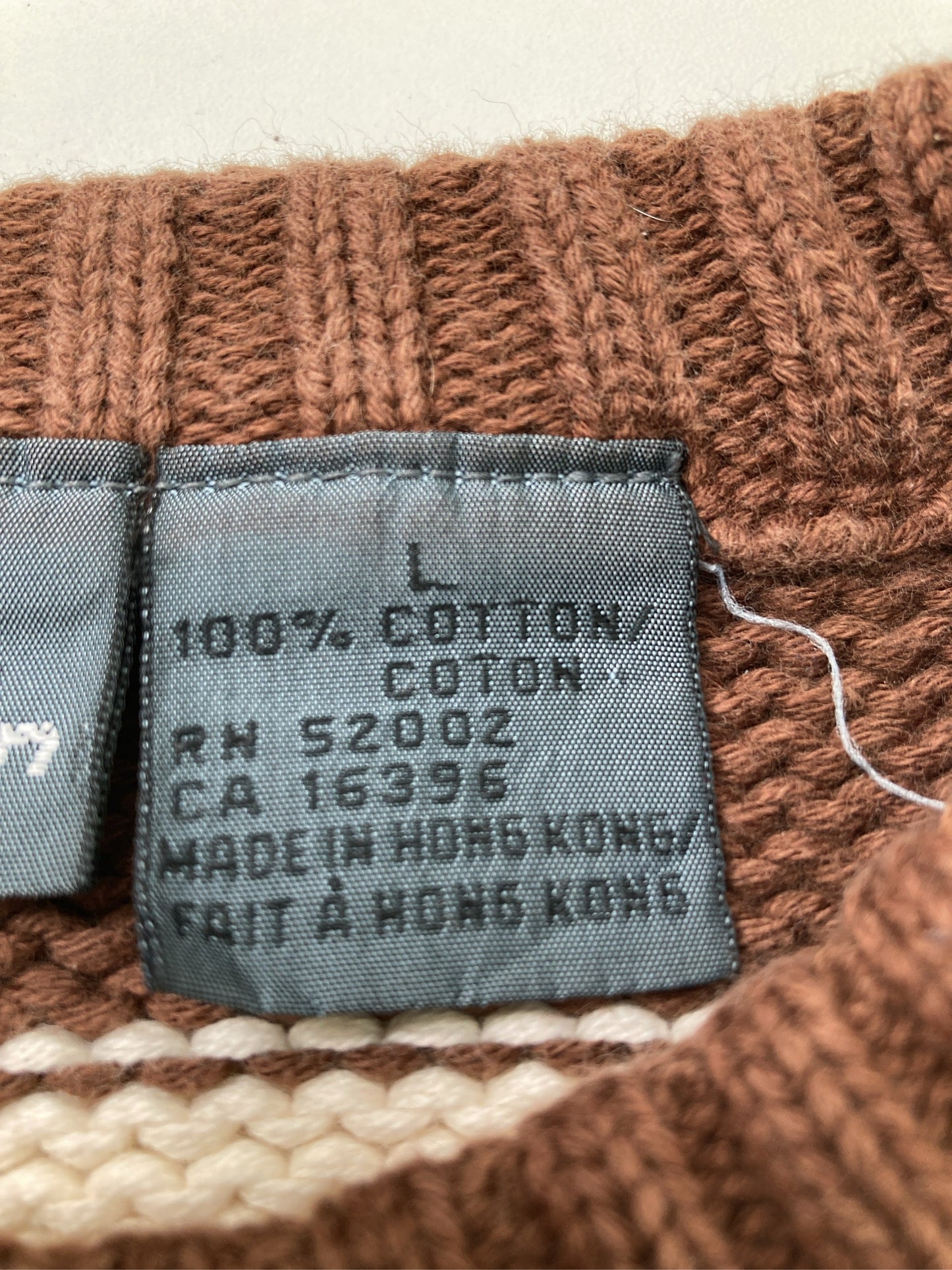 LIZ WEAR/ニット/セーター/トップス/ブラウン/L