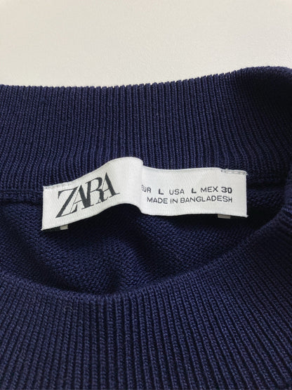 ZARA/ザラ/ニット/セーター/トップス/ネイビー/L