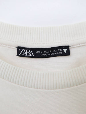 ZARA/ザラ/Tシャツ/カットソー/トップス/ホワイト/S