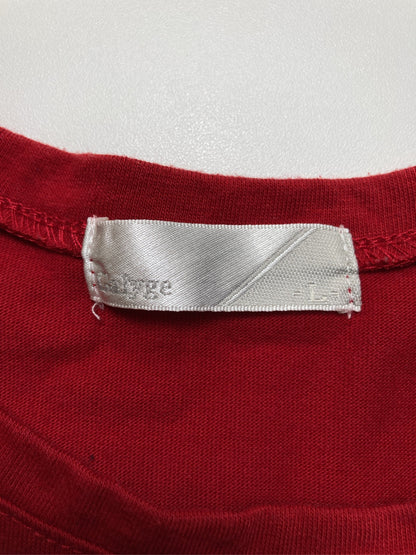 Tシャツ/カットソー/トップス/レッド/L