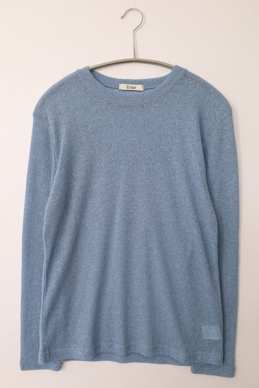 el mar/Tシャツ/カットソー/トップス/スカイブルー/F