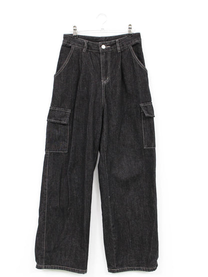 デニムパンツ/パンツ/ブラック/S