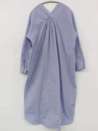 シャツワンピース/ワンピース/ドレス/スカイブルー/F