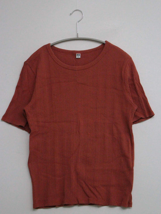UNIQLO/ユニクロ/Tシャツ/カットソー/トップス/オレンジ/L