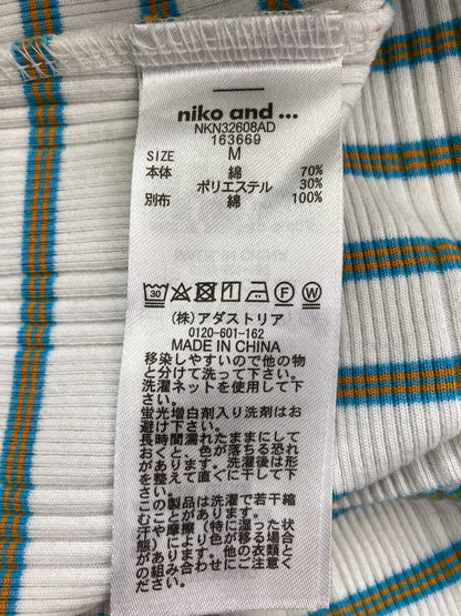 niko and .../ニコアンド/Tシャツ/カットソー/トップス/ホワイト/M