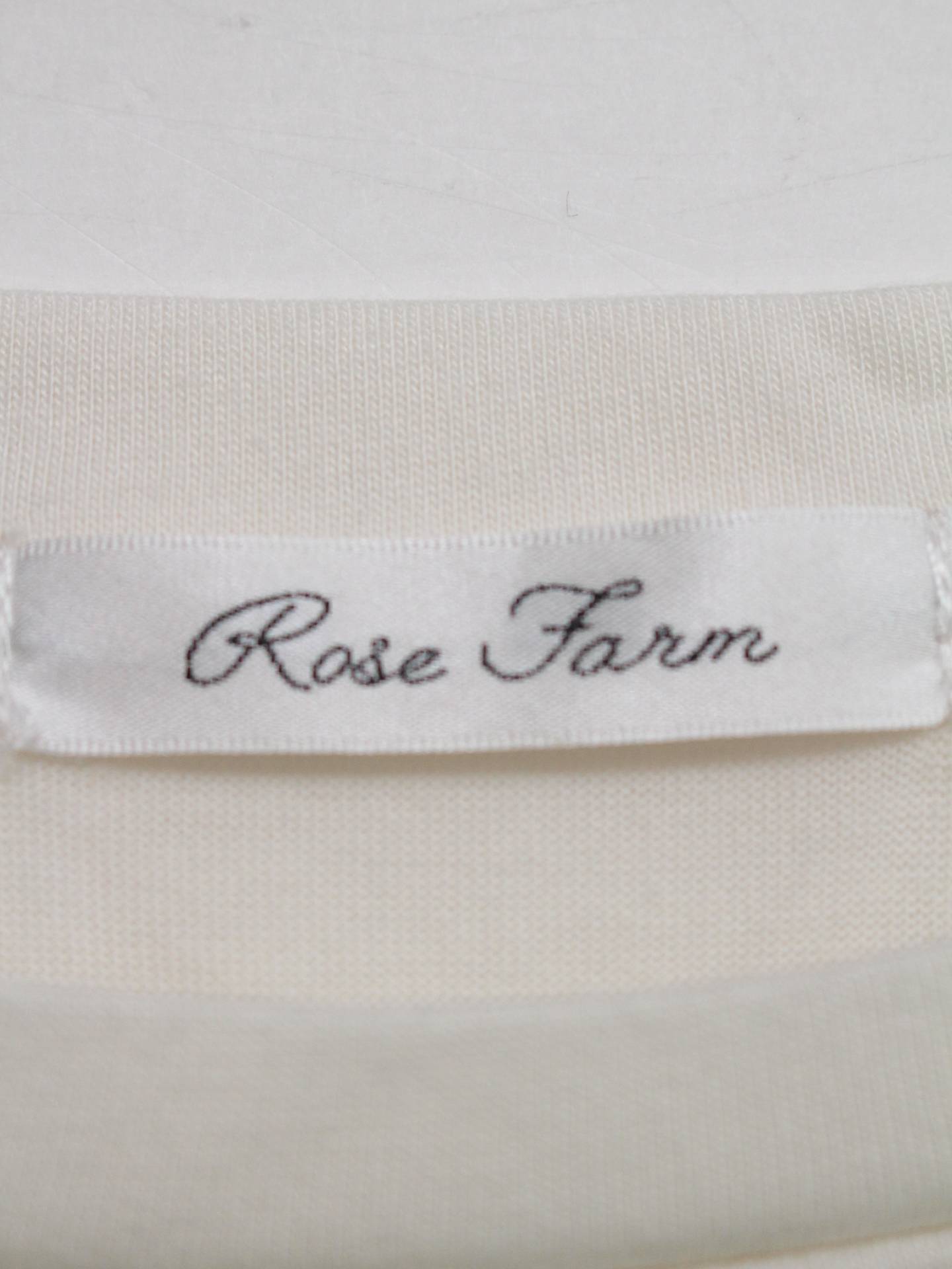 Rose Farm/Tシャツ/カットソー/トップス/ホワイト/L