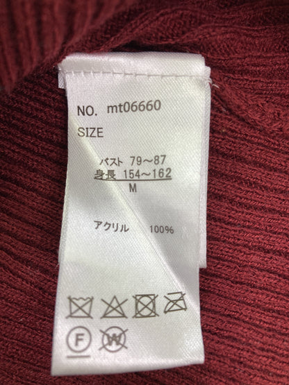 ニット/セーター/トップス/レッド/M