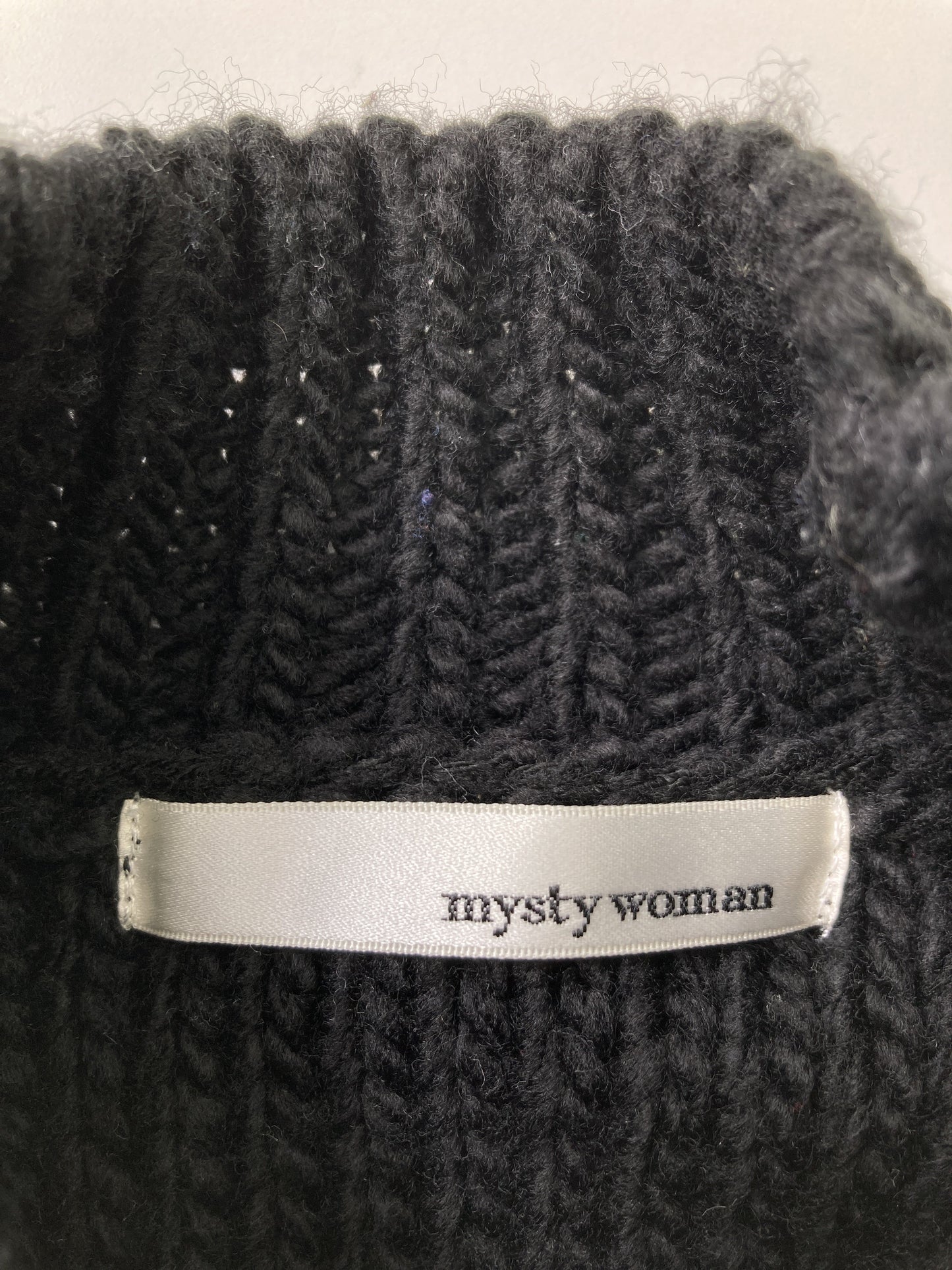 mystywoman/ミスティウーマン/ニット/セーター/トップス/ブラック/F
