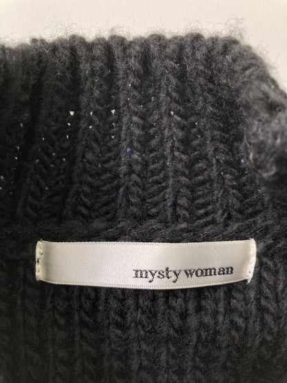 mystywoman/ミスティウーマン/ニット/セーター/トップス/ブラック/F