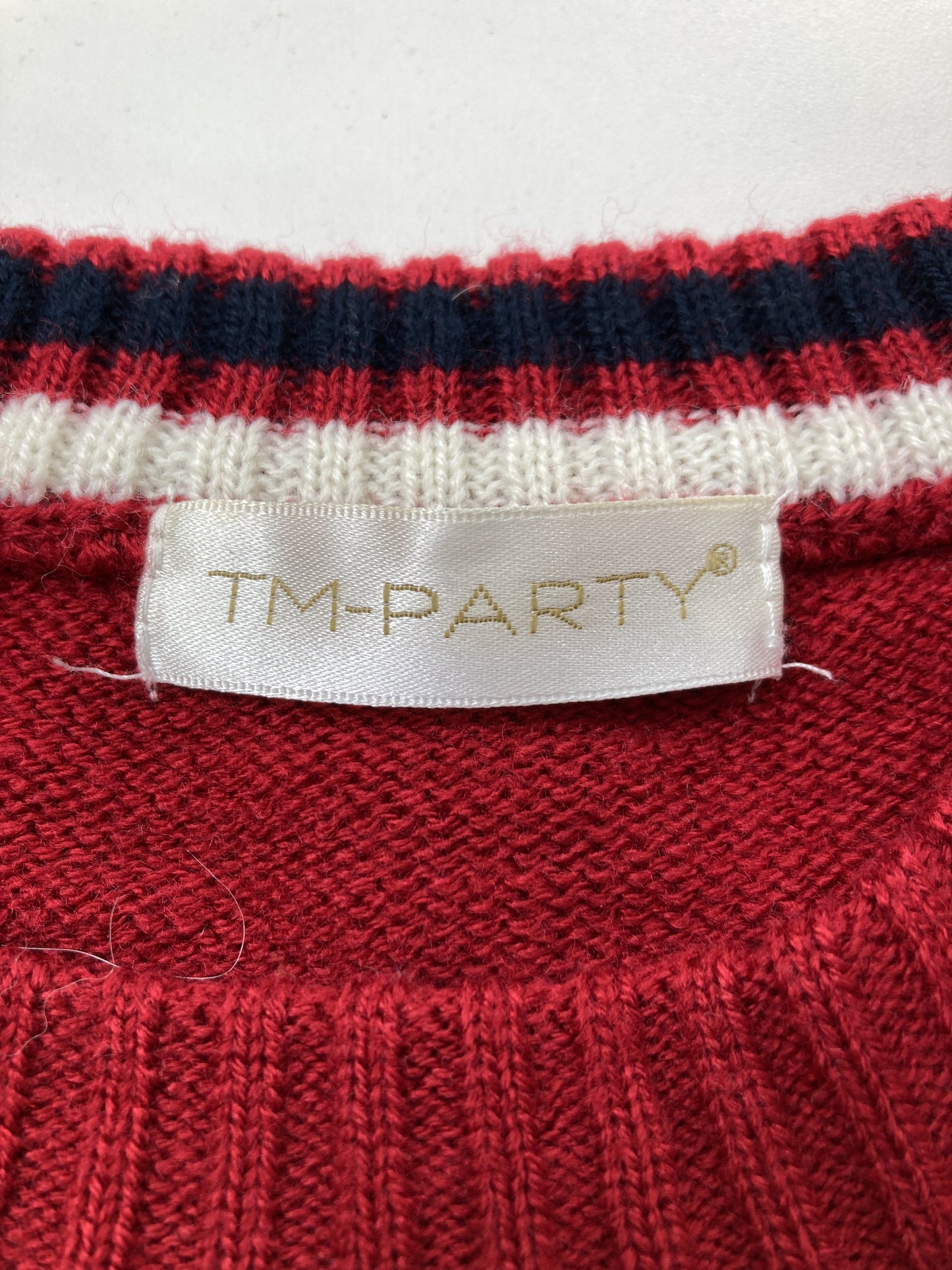 TM-PARTY/ニット/セーター/トップス/レッド/M