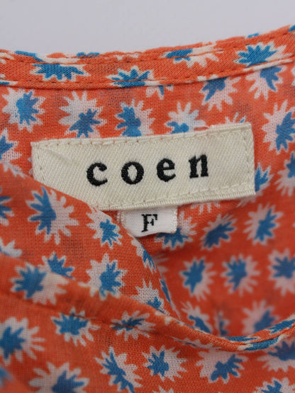 coen/シャツ/ブラウス/トップス/オレンジ/F
