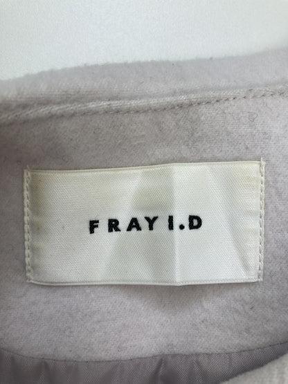 FRAY I.D/フレイアイディー/ノーカラーコート/ジャケット/アウター/グレー/F