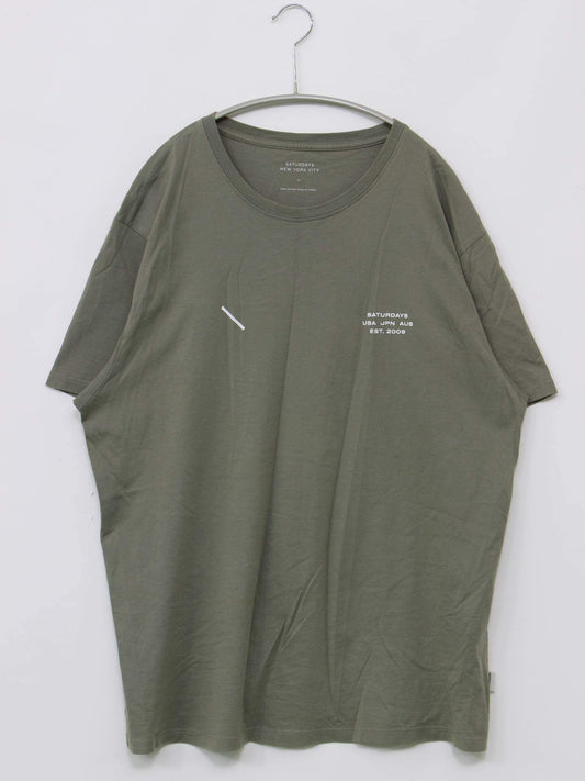 SATURDAYS NEW YORK CITY/Tシャツ/カットソー/トップス/カーキ/L