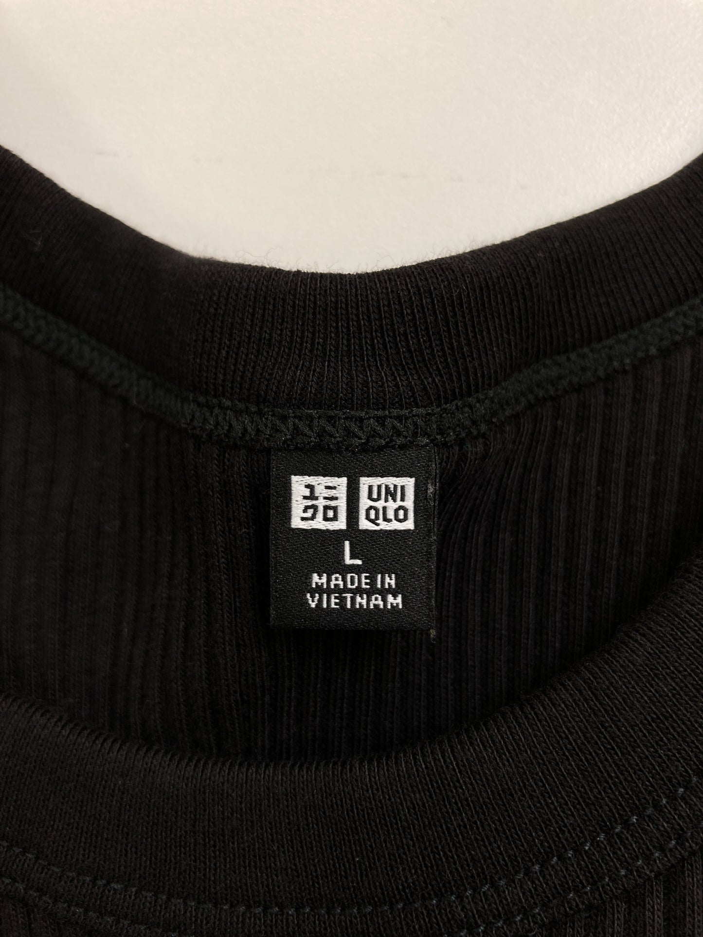 UNIQLO/ユニクロ/タンクトップ/トップス/ブラック/L