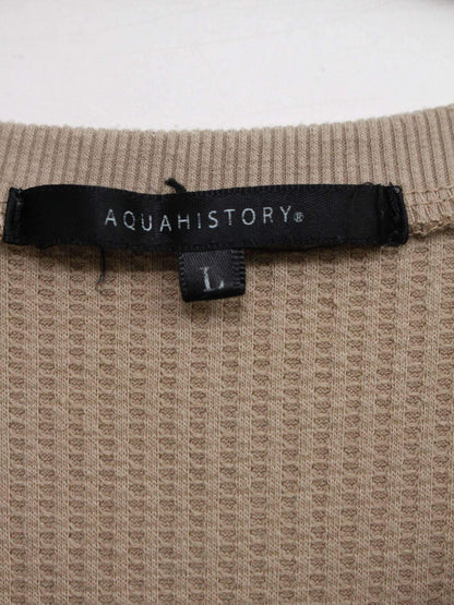 AQUAHISTORY/ワンピース/ワンピース/ドレス/ベージュ/L