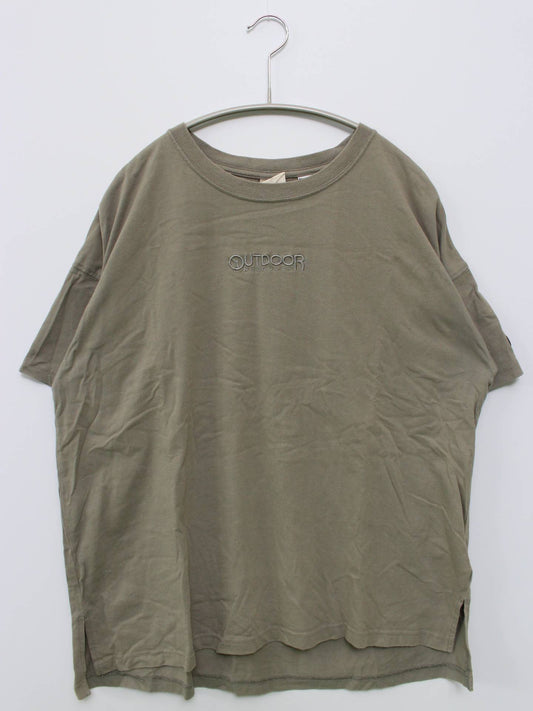 OUTDOOR/Tシャツ/カットソー/トップス/カーキ/L